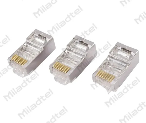 سر سوکت cat6sftp مدل کریستال گلد وارداتی بسته صد عددی PSK MT 